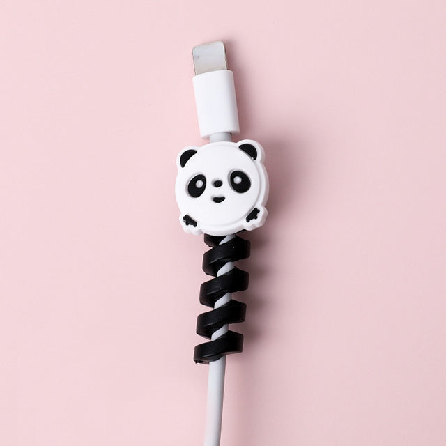 Cute Cartoon Silicone USB Cord Protector