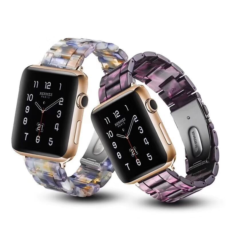 Elegant Resin Bands for iWatch 1-4 (Bulk Purchase)