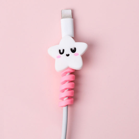 Cute Cartoon Silicone USB Cord Protector
