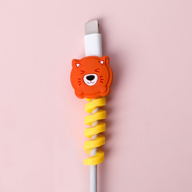 Cute Cartoon Silicone USB Cord Protector