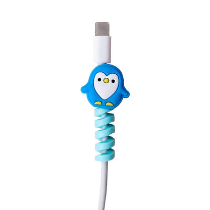 Cute Cartoon Silicone USB Cord Protector