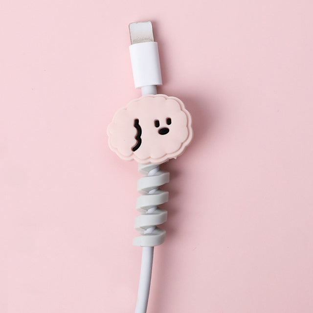 Cute Cartoon Silicone USB Cord Protector
