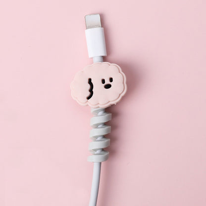 Cute Cartoon Silicone USB Cord Protector