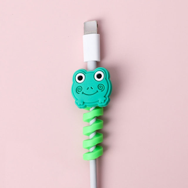 Cute Cartoon Silicone USB Cord Protector