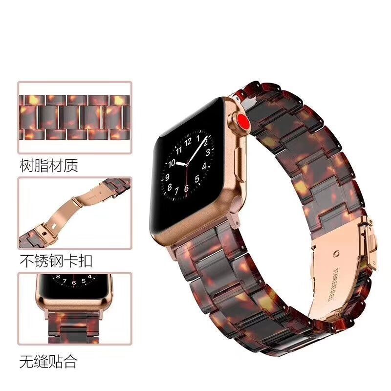Elegant Resin Bands for iWatch 1-4 (Bulk Purchase)