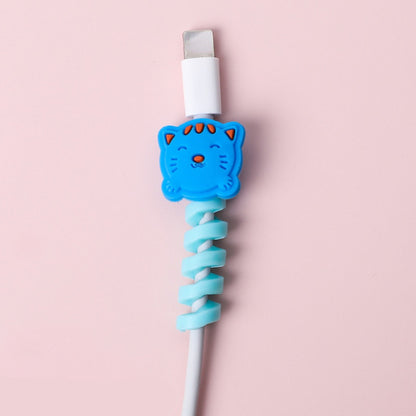 Cute Cartoon Silicone USB Cord Protector