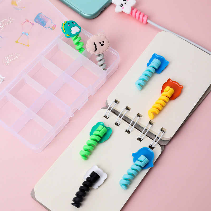 Cute Cartoon Silicone USB Cord Protector
