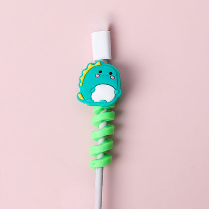 Cute Cartoon Silicone USB Cord Protector