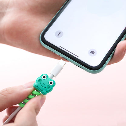 Cute Cartoon Silicone USB Cord Protector